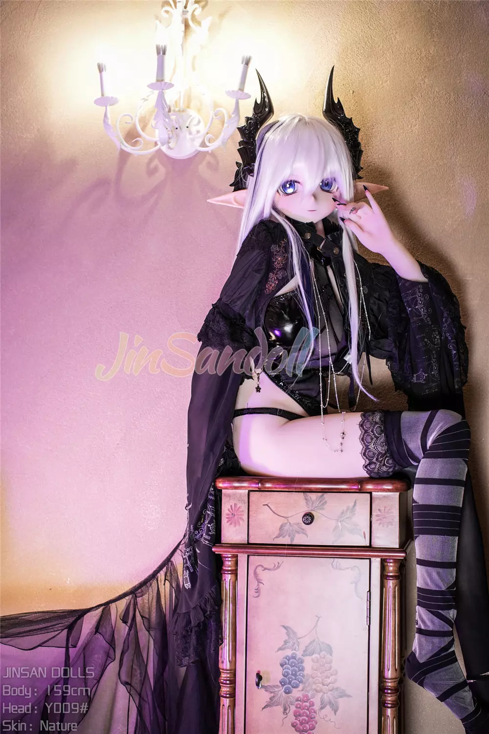 WM S-TPE 159cm (5ft2) Anime TPE Sex Doll with PVC Head #Y009